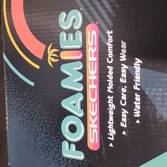 Skechers Gold Lux Glitter'fied Foamies Sandles size 10 - Picture 10 of 10